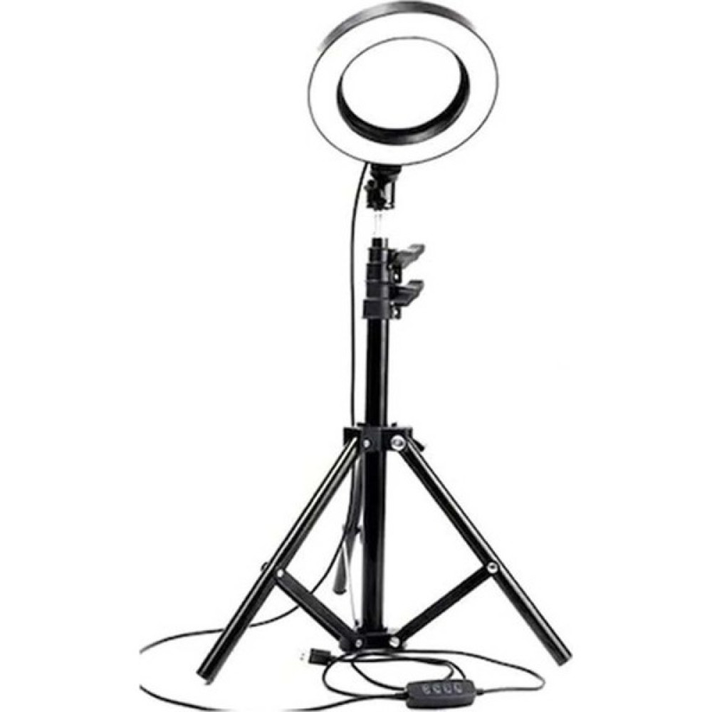 Wlue Youtuber LED Işıklı Tripod Selfie Kuaför Makyaj Işığı Sürekli Ring Light 10" 2,1 M - 10'' Video Kamera Aksesuarları Fiyatı