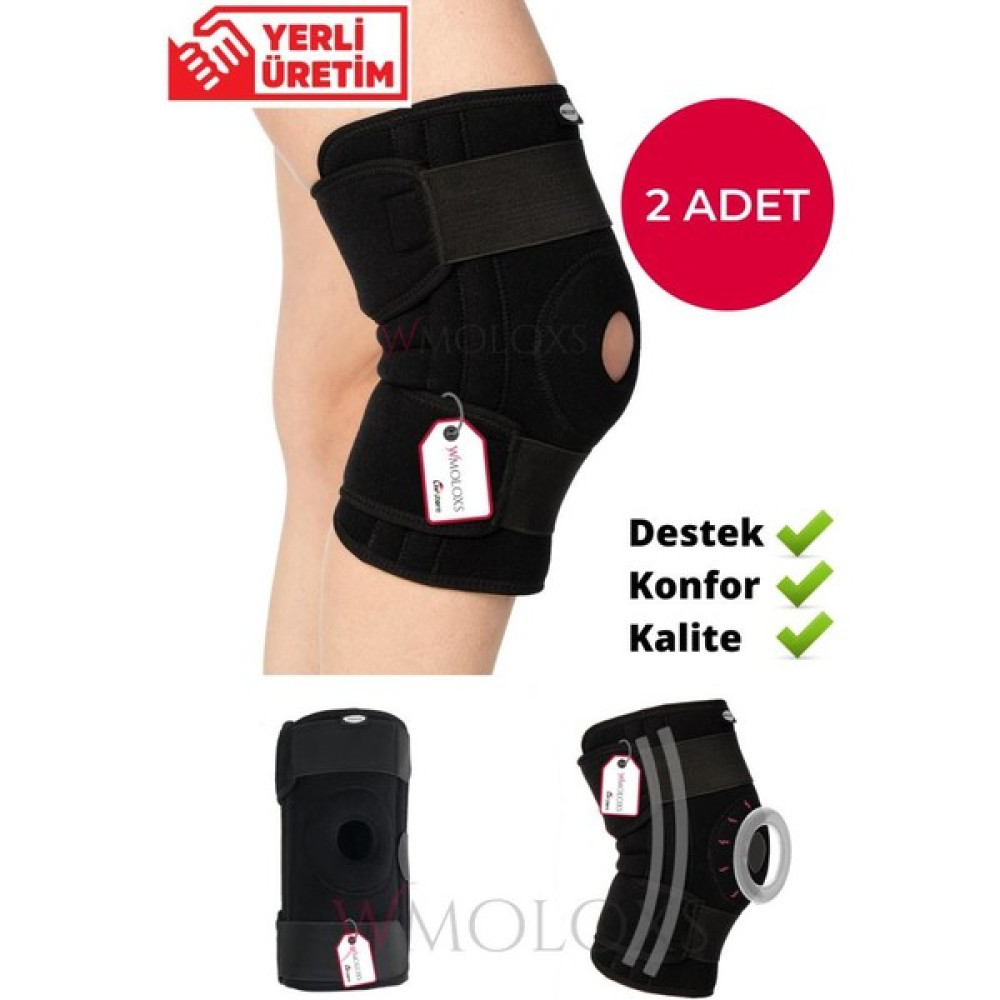 Wmoloxs 2 Adet Spor Dizliği Patella ve Ligament Destekli Dizlik Yanlar Balenli Diz Koruyucu (1 Çift) Futbol Malzemeleri Fiyatı