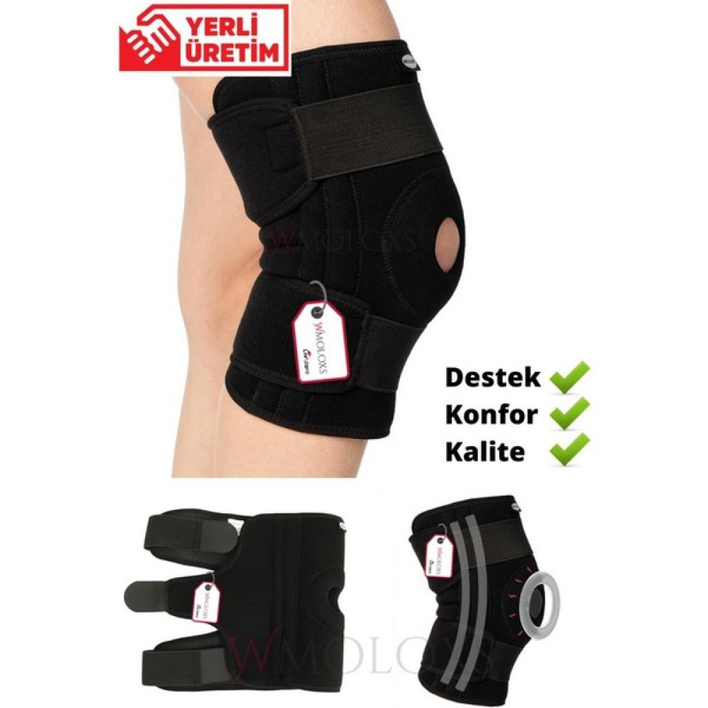 Wmoloxs Sporcu Dizlik Patella ve Ligament Destekli Dizlik Bedeni Ayarlanabilir Balenli Spor Dizliği Futbol Malzemeleri Fiyatı