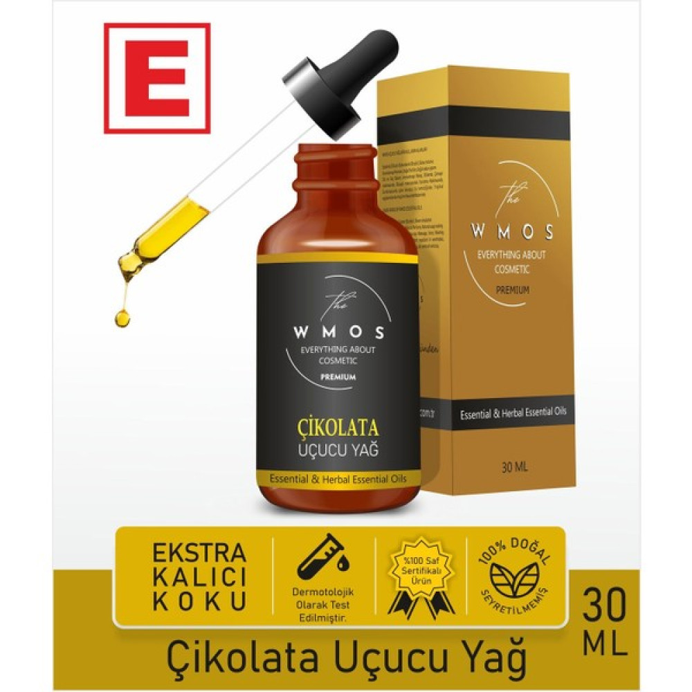 Wmos Çikolata Uçucu Yağ 100 % Saf Esansiyel Uçucu Yağ Aromaterapi Yağı Oda Kokusu Cam Damlalıklı 30ML Oto Boyaları Fiyatı