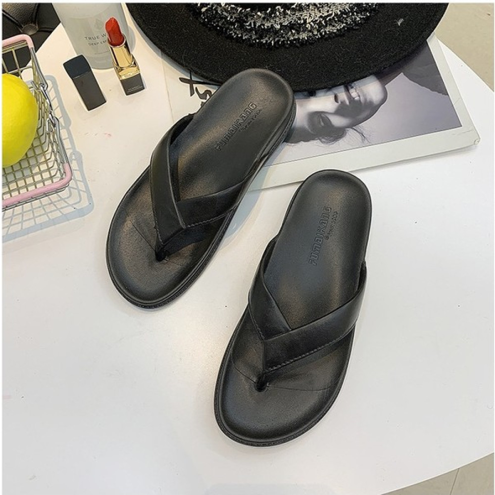 Wn52 Moda Çift Kaymaz Düz Renk Kore Versiyonu Flip Flop Erkek Tüm Maç Sevimli Öğrenci Eğlence Kapalı ve Açık Plaj Ayakkabıları (Yurt Dışından) Erkek Terlikleri ve Sandaletleri Fiyatı