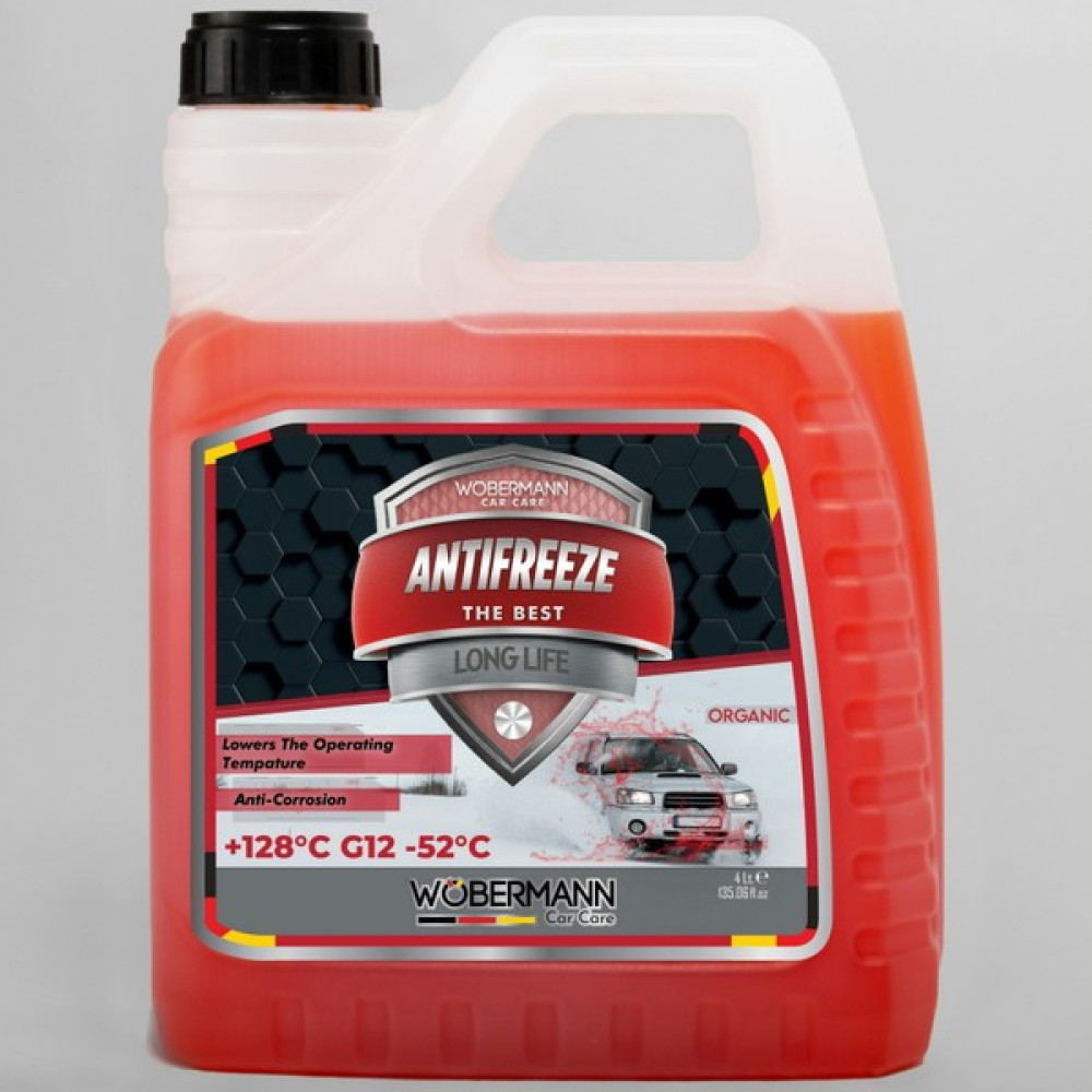 Wöbermann Kırmızı Antifriz 4 Mevsim Organik G12 -52°c 4 Lt. Antifiriz Fiyatı
