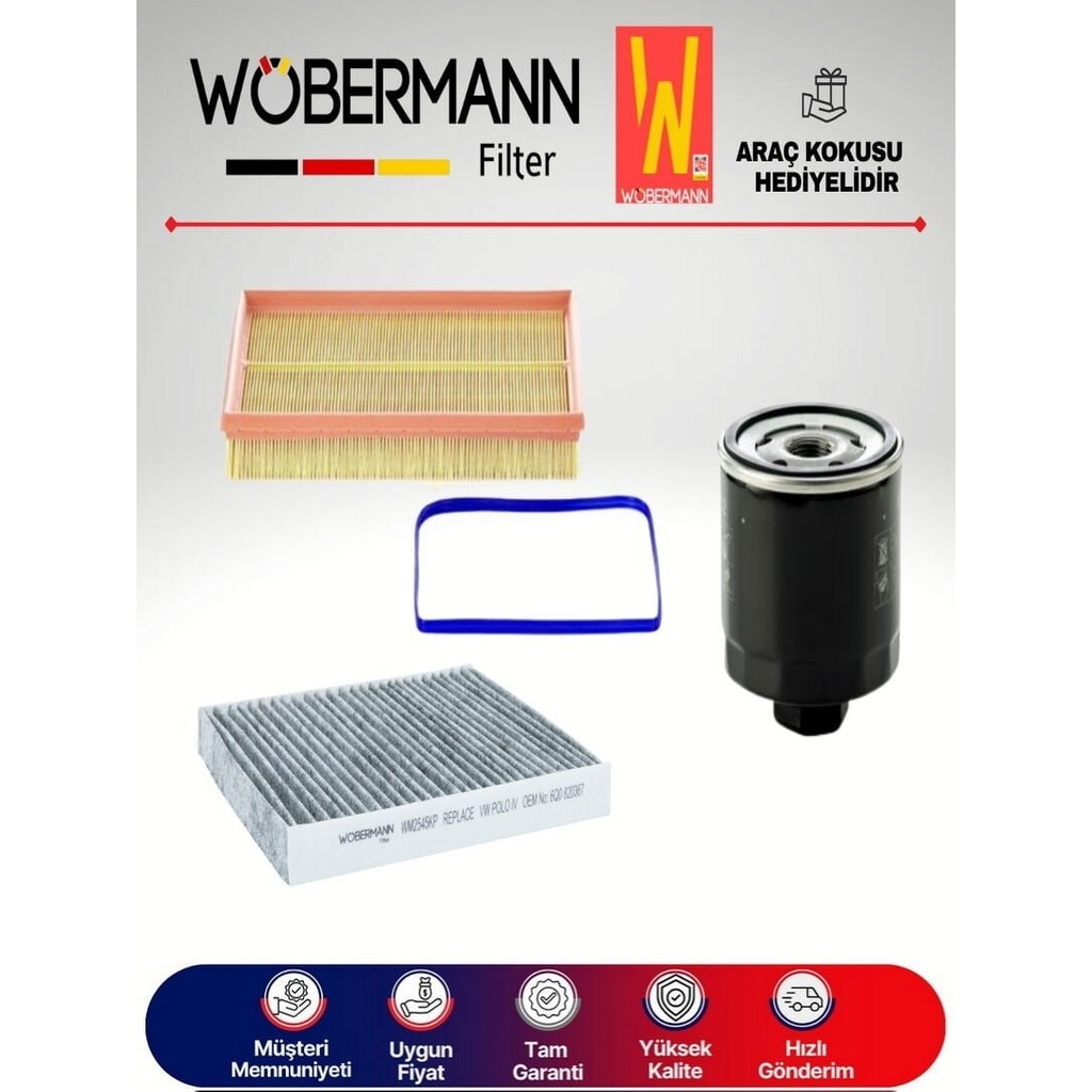 Wöbermann Skoda Fabia 1.4 Filtre Bakım Seti 2000-2008 3k Diğer Fiyatı