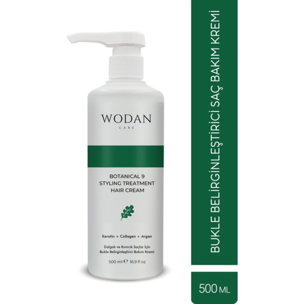 Wodan Care Botanical 9 Dalgalı ve Kıvırcık Saçlar Için 9 Etkili Bukle Belirginleştirici Saç Bakım Kremi 500 ml Şampuan ve Saç Kremi Fiyatı