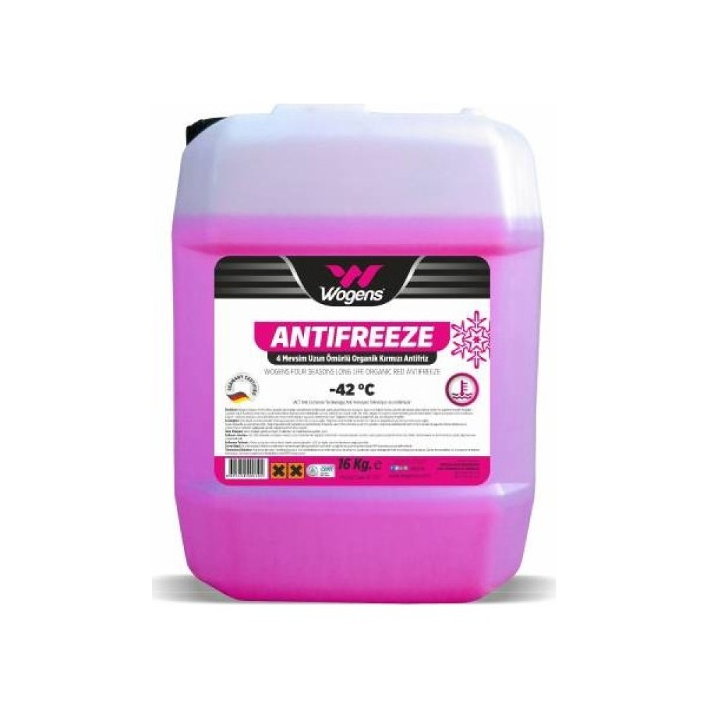 Wogens Organik -42 Derece 16 kg Kırmızı Antifriz Antifiriz Fiyatı