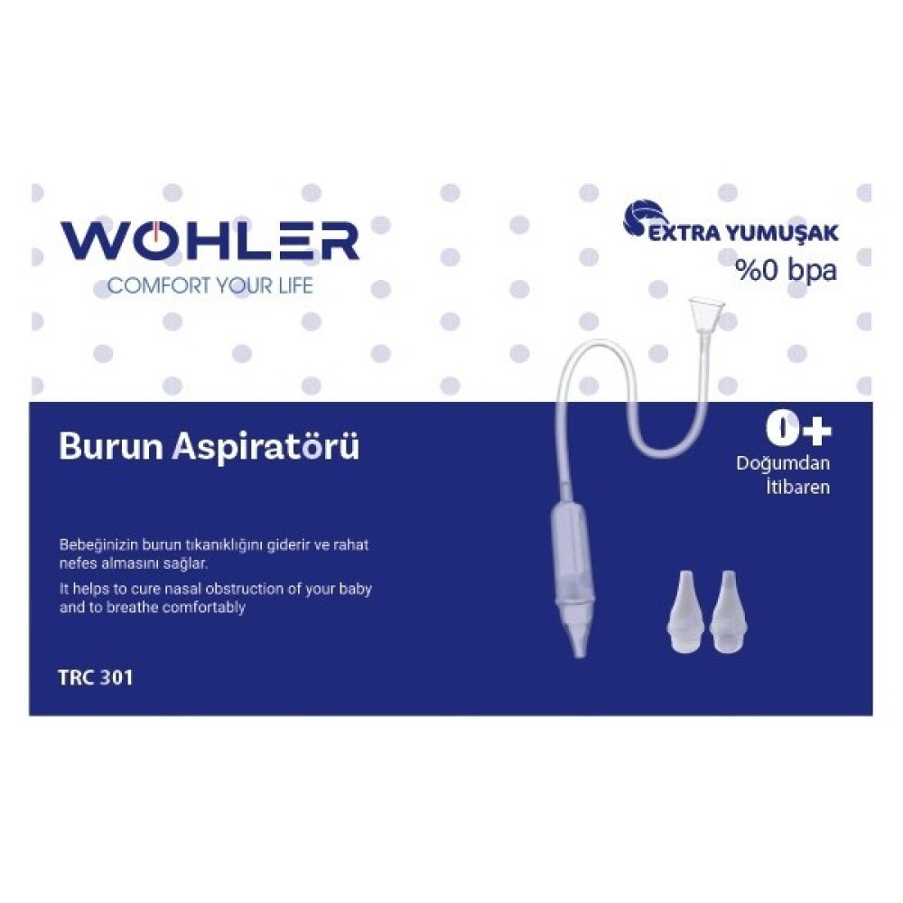 Wohler Nazal Burun Aspiratörü Yumuşak Uç Burun Aspiratörü Fiyatı