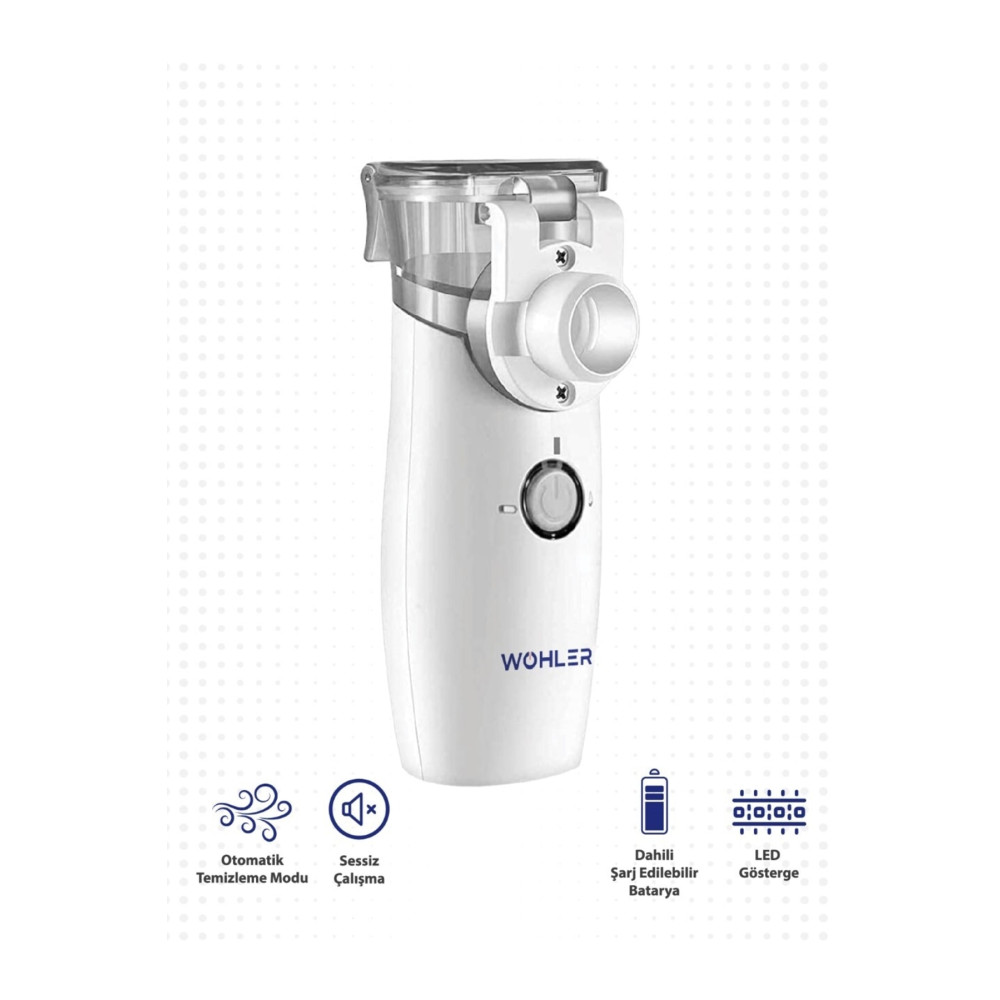 Wohler Taşınabilir Mesh Nebulizatör Şarjlı Sessiz Çantalı Sağlık Fiyatı