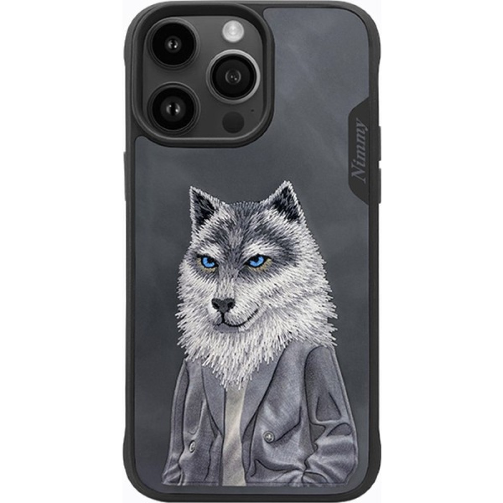 Wolf Serisi Kurt nakış Işlemeli detaylı Kılıf iPhone 14 Pro Füme - Renkli Cep Telefonu Kılıfı Fiyatı