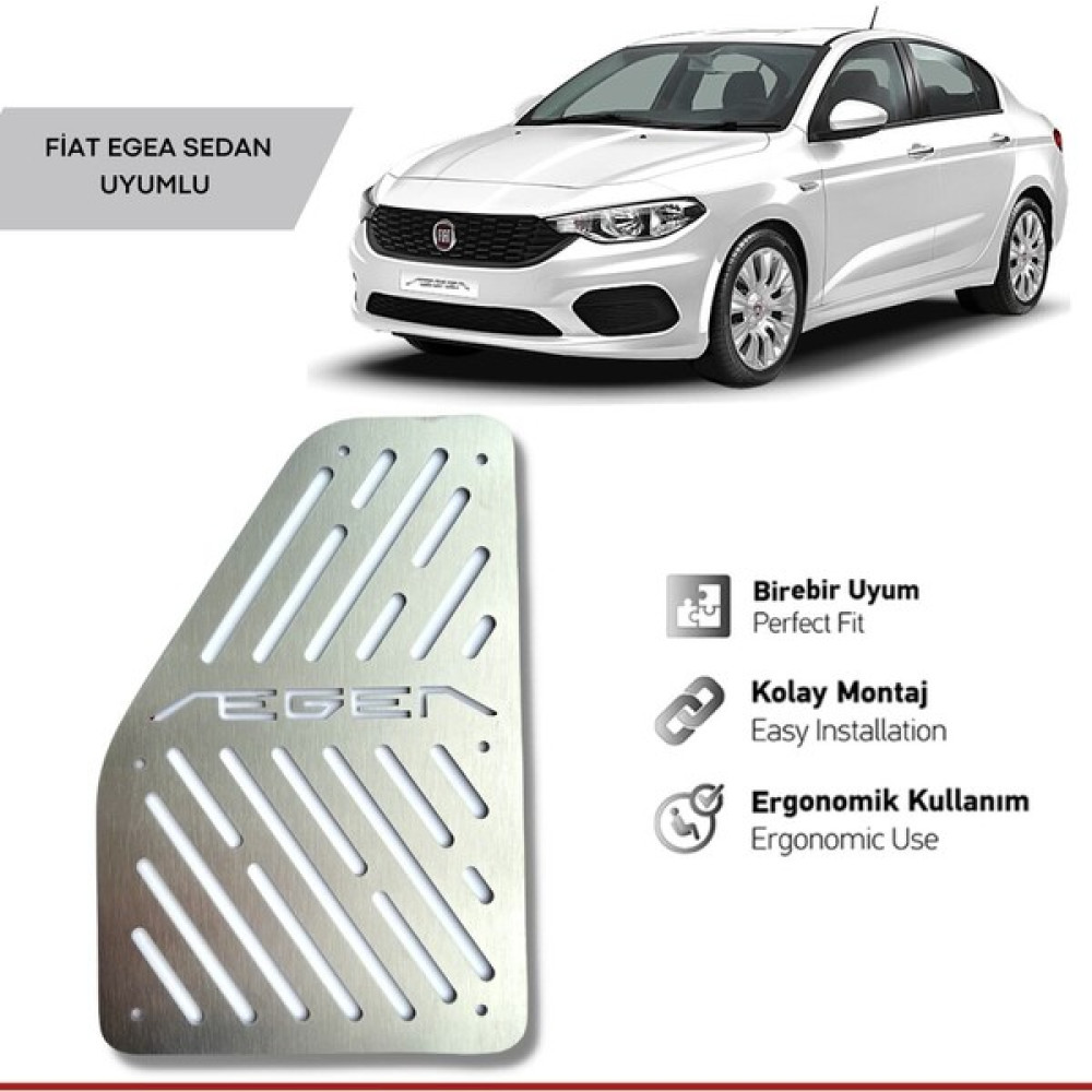 Wöller Fiat Egea Ayak Dinlendirme Pedalı Krom Ayak Dayama Pedalı 2015 2025 Arası Uyumlu Oto Dış Aksesuar & Yedek Parça Fiyatı
