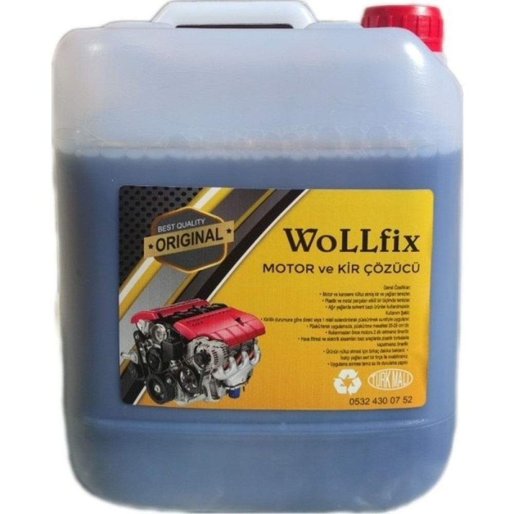 Wollfix Motor Kir ve Leke çözücü 5 kg Oto Dış Aksesuar & Yedek Parça Fiyatı