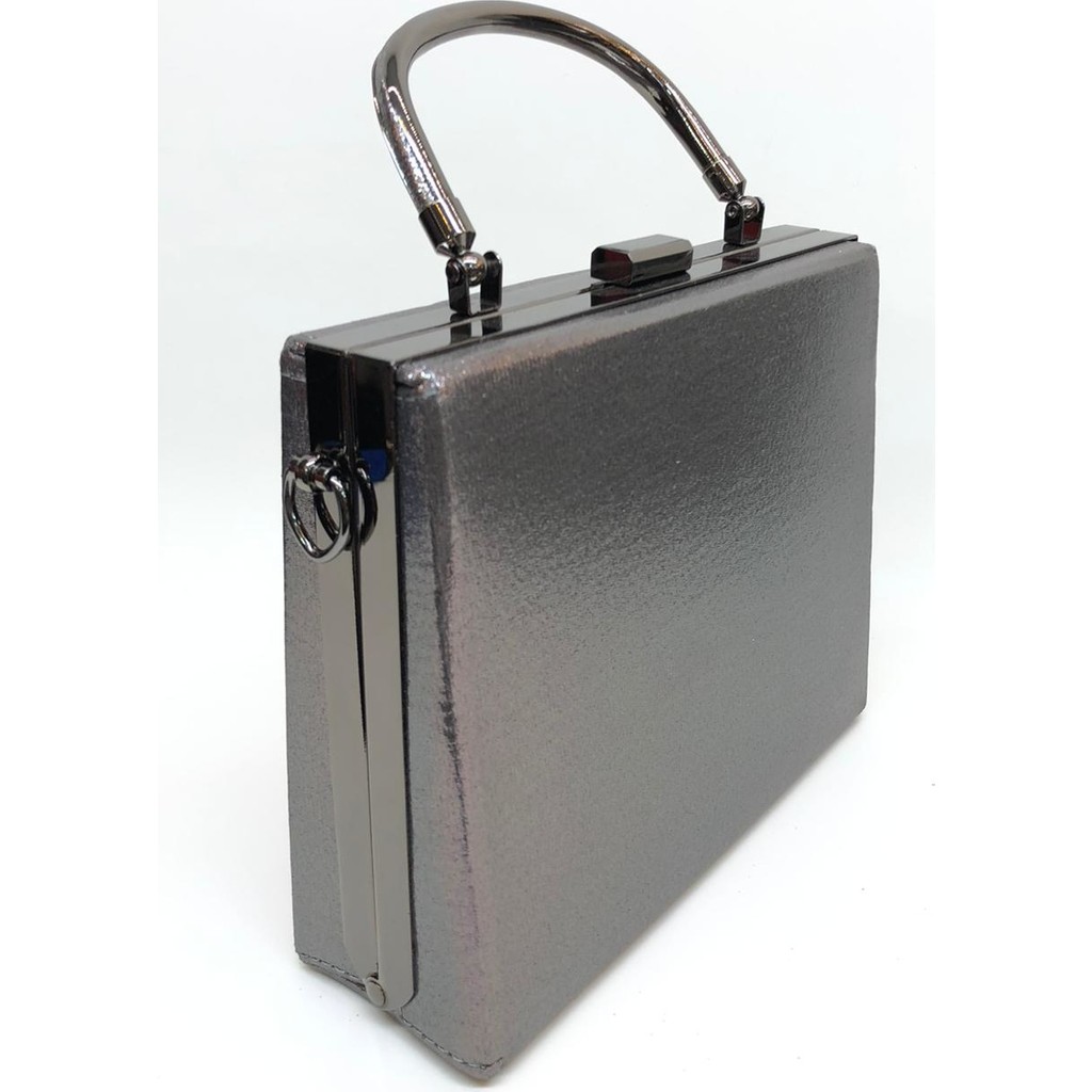 Womenacs Platin Renk Sıvama Desenli Kadın Abiye Clutch Portföy Çanta Giyim & İç Giyim Fiyatı