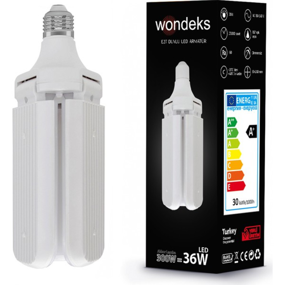 Wondeks 30W Pervane LED Ampul (Günışığı) Led Aydınlatmalar Fiyatı