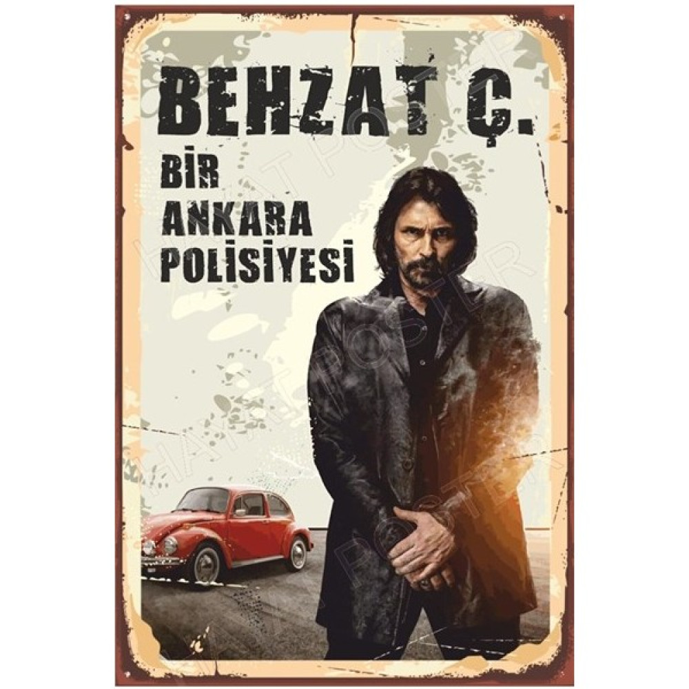Wonder Like Behzat Ç. Bir Ankara Polisiyesi Retro Ahşap Poster 10*20 cm - 1 Poster Fiyatı