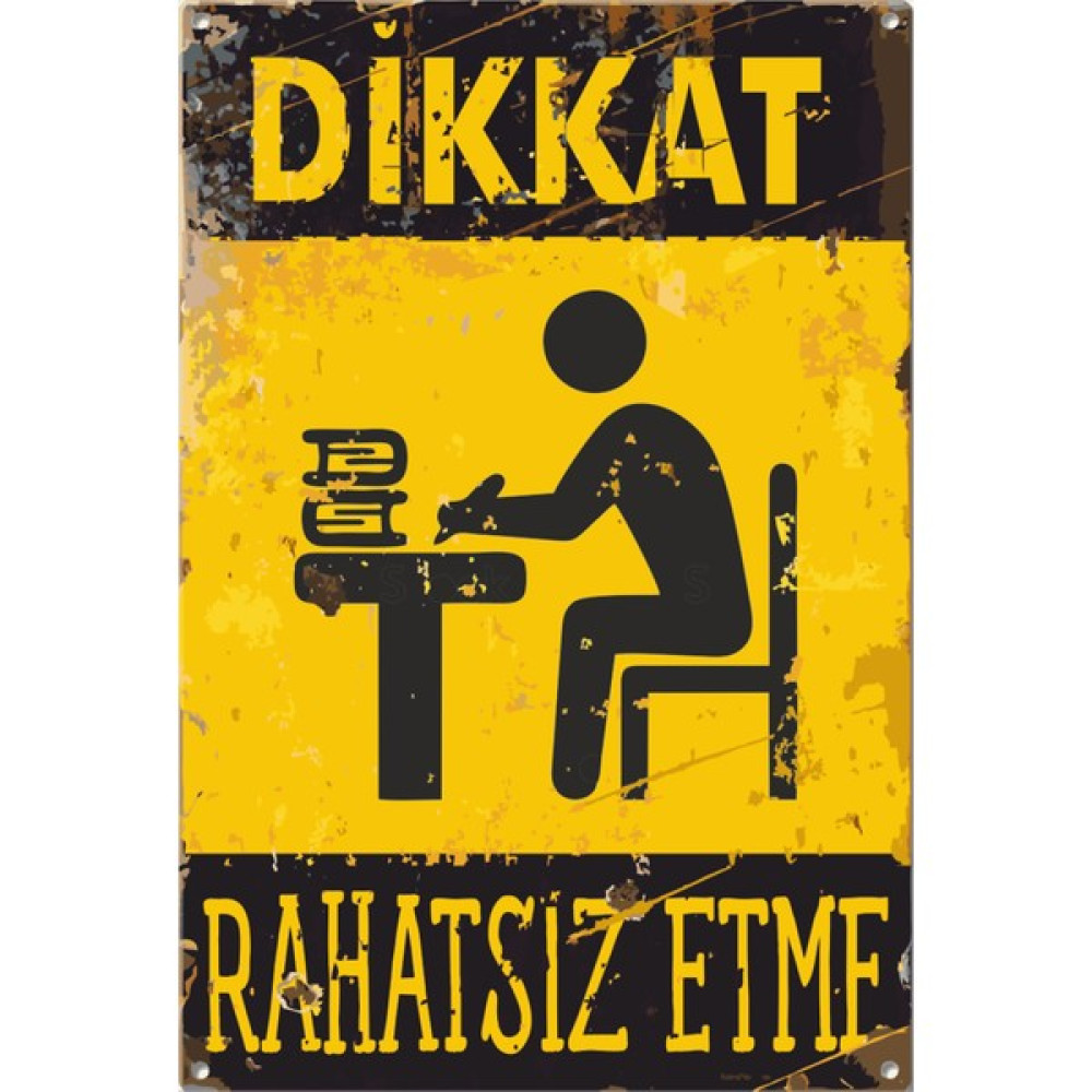 Wonder Like Dikkat Rahatsız Etme Ders Çalışıyorum Uyarı Levhası 10*20 cm - 1 Poster Fiyatı