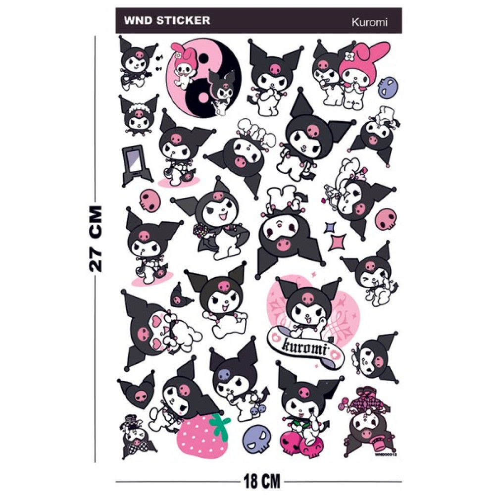 Wonder Like Kuromi Sticker Seti Duvar Stickerı Fiyatı