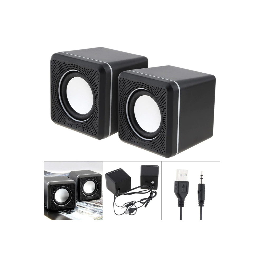 Wonderlust Multimedya 1+1 Mini Pc Hoparlör 2.0 Usb Speaker 2.5w Bilgisayar Speaker Fiyatı