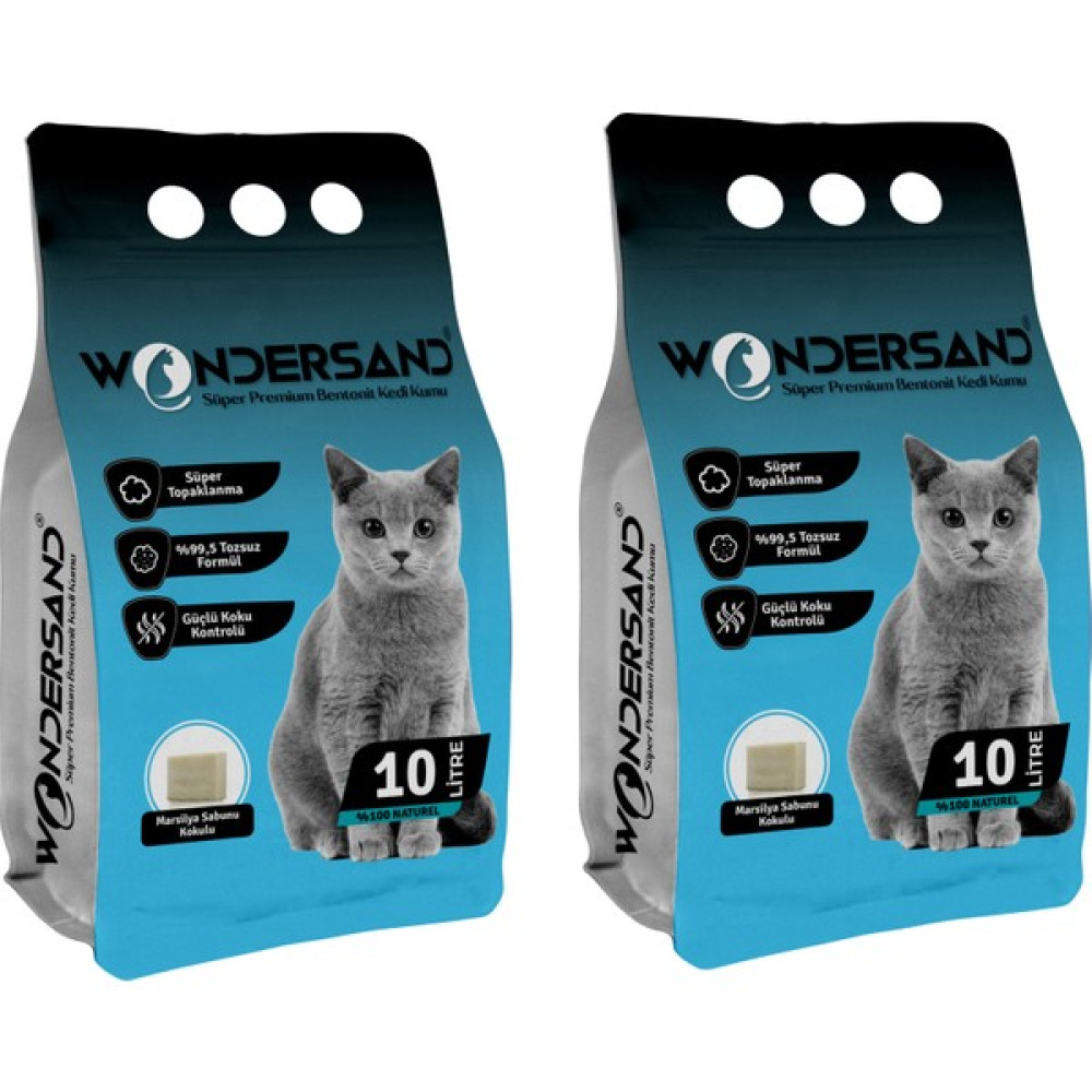 Wondersand Sabun Kokulu Ince Tane Topaklanan Kedi Kumu 10 Lt x 2 Adet Evcil Hayvan Ürünleri Fiyatı