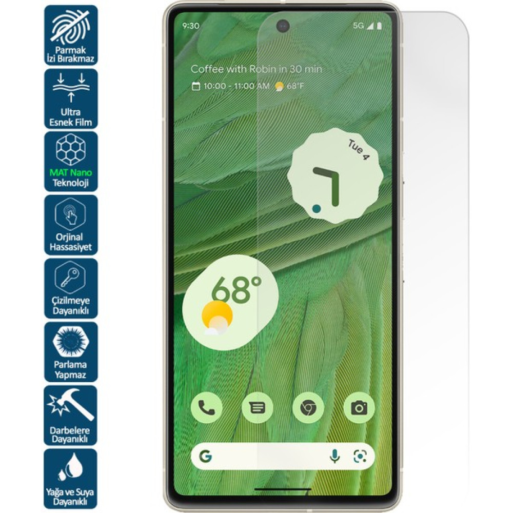 Wontis Google Pixel 6A Mat Parmak Izi Bırakmayan Nano Ekran Koruyucu Film - Mat Nano Film Cep Telefonu Ekran Koruyucusu Fiyatı