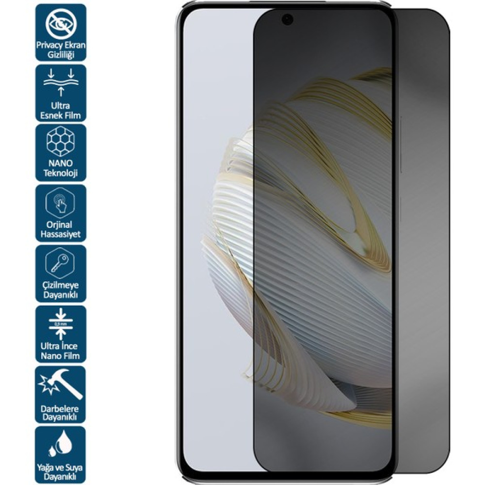 Wontis Huawei Nova 11 Pro Privacy Hayalet Nano Ekran Koruyucu Film - Hayalet Nano Film Cep Telefonu Ekran Koruyucusu Fiyatı