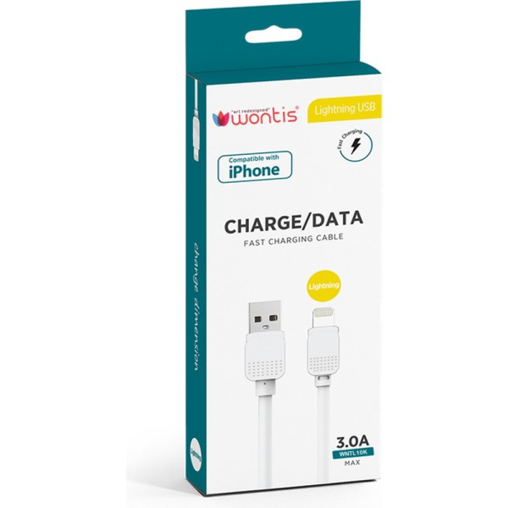 Wontis Lightning 3 A. Destekli 1 Metre Şarj ve Data Kablosu Cep Telefonu Kablosu Fiyatı