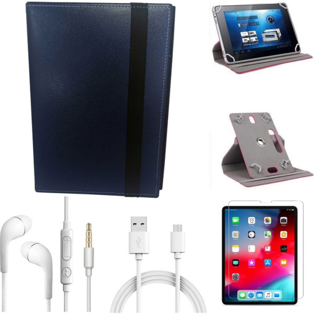 Wontis Vorcom Sx Pro 10 Inç Nano Cam+Üniversal Tablet Kılıfı+Kulaklık+Şarj Kablosu Seti - Lacivert Tablet Kılıfı Fiyatı