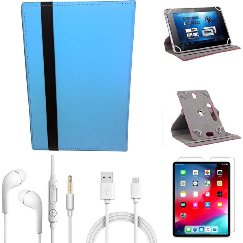 Wontis Vorcom Sx Pro 10 Inç Nano Cam+Üniversal Tablet Kılıfı+Kulaklık+Şarj Kablosu Seti - Turkuaz Tablet Kılıfı Fiyatı