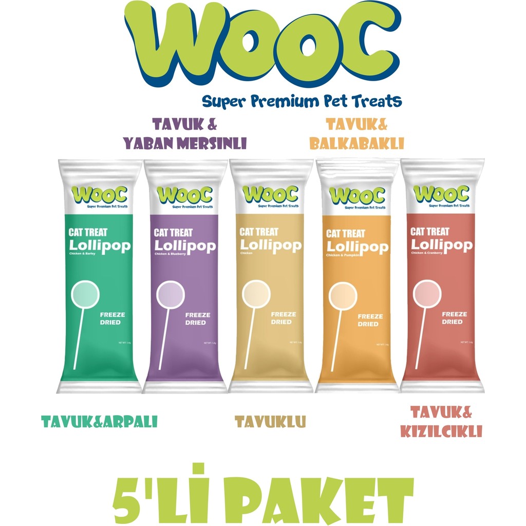 Wooc 5'li Kedi Lolipopu Farklı Lezzet Evcil Hayvan Ürünleri Fiyatı