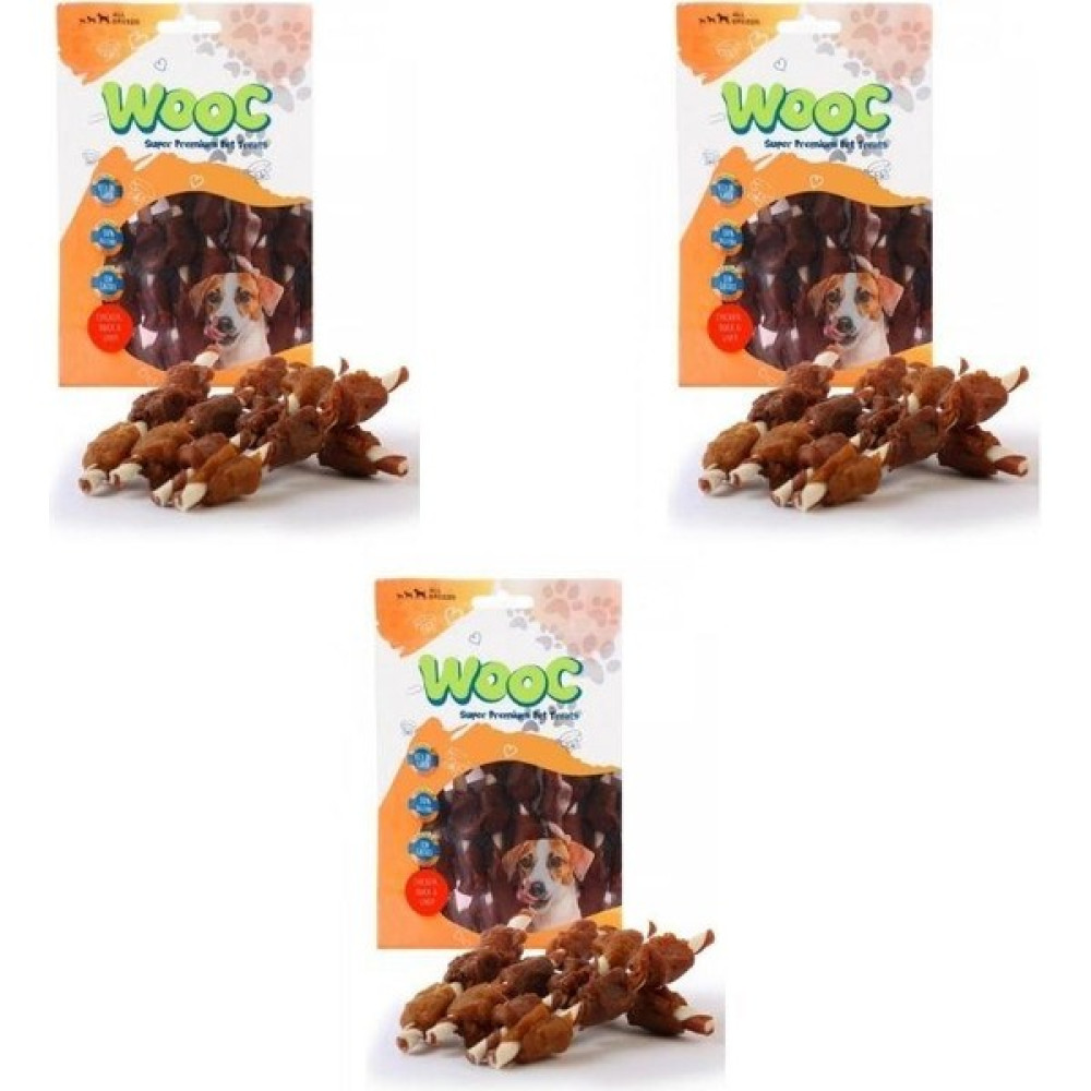Wooc Tavuk Ördek ve Ciğer Sargılı Stick Köpek Ödülü 80 gr x 3 Adet Evcil Hayvan Ürünleri Fiyatı