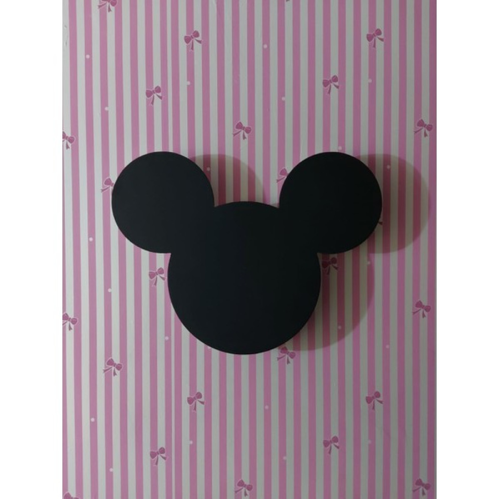 Wood 14 Dizayn Ahşap Mickey Gece Lambası - Siyah Gece Lambası Fiyatı