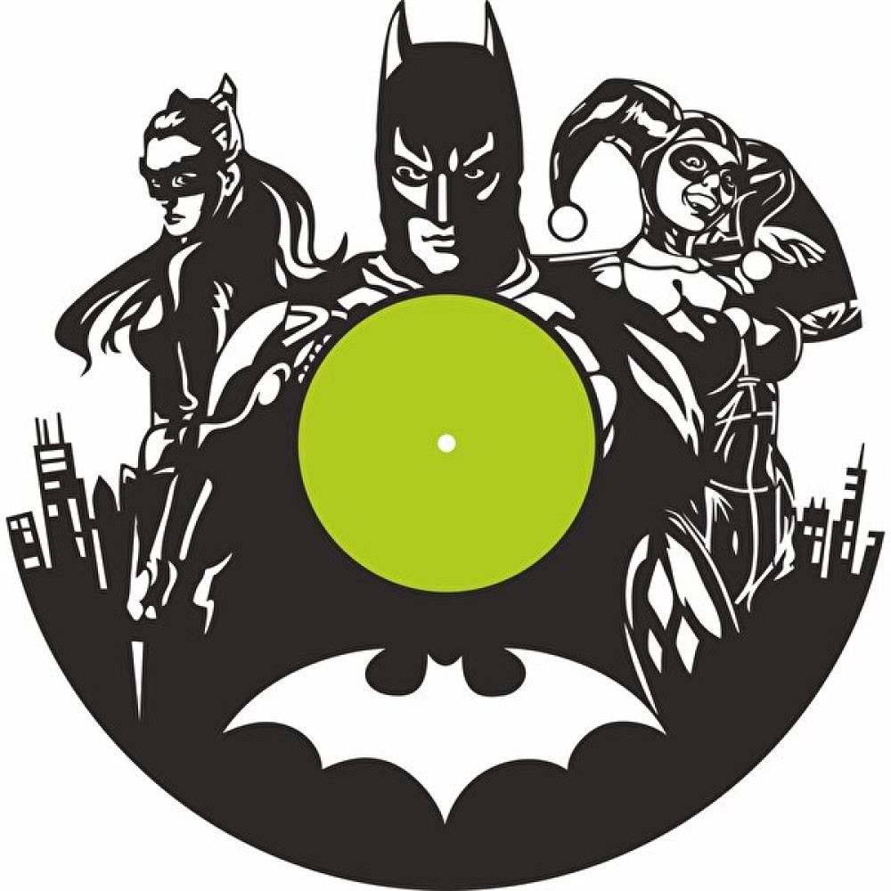Wood 14 Dizayn Ahşap-Saat Batman Dekoratif Saat Fiyatı