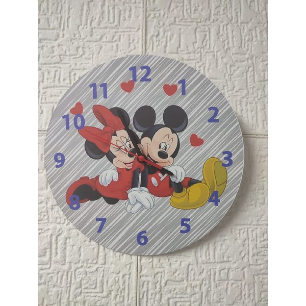 Wood 14 Dizayn Mini & Miki Ahşap Saat Dekoratif Saat Fiyatı