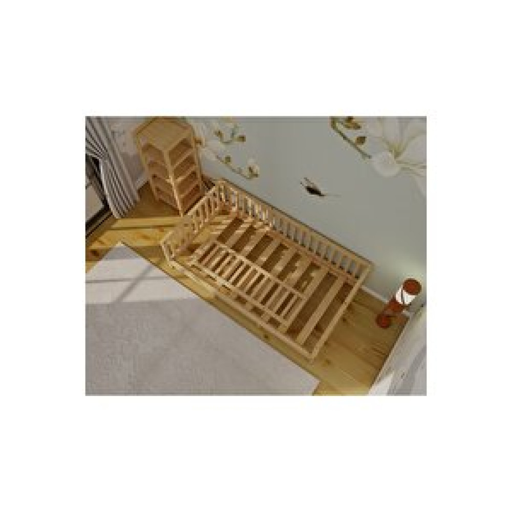 Wood and Montessori Çift Kullanımlı Montessori Çocuk Yatağı 100x200 cm Bebek Karyolası Fiyatı