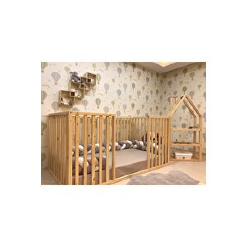 Wood and Montessori Montessori Bebek Ve Çocuk Karyolası Doğal Ahşap Yatak 90x190 cm Bebek Karyolası Fiyatı