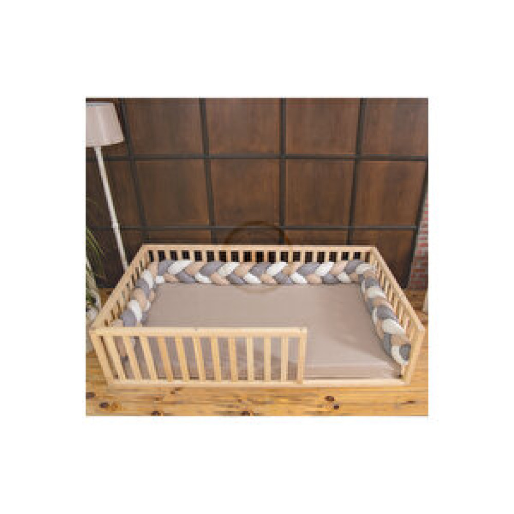 Wood and Montessori Montessori Doğal Ahşap Yer Yatağı 100x200 cm Bebek Karyolası Fiyatı