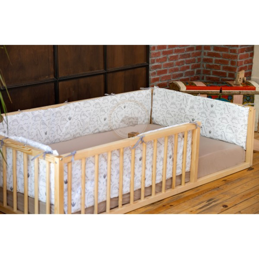 Wood and Montessori Woodandmontessori Montessori Doğal Ahşap Yer Yatağı - 60 x 120 cm - Beyaz - Ahşap Karyola Fiyatı