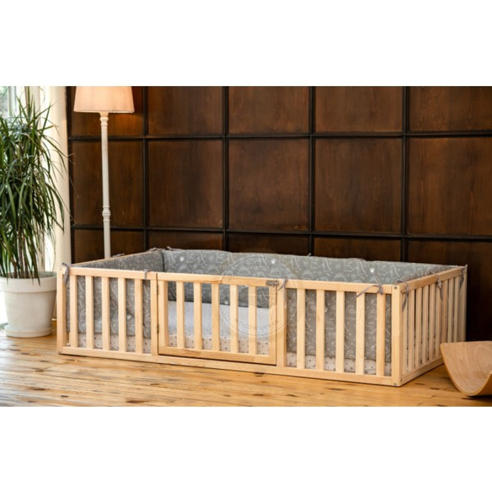Wood and Montessori Woodandmontessori Montessori Kapılı Ahşap Çocuk Yatağı - 120 x 200 cm Karyola Fiyatı
