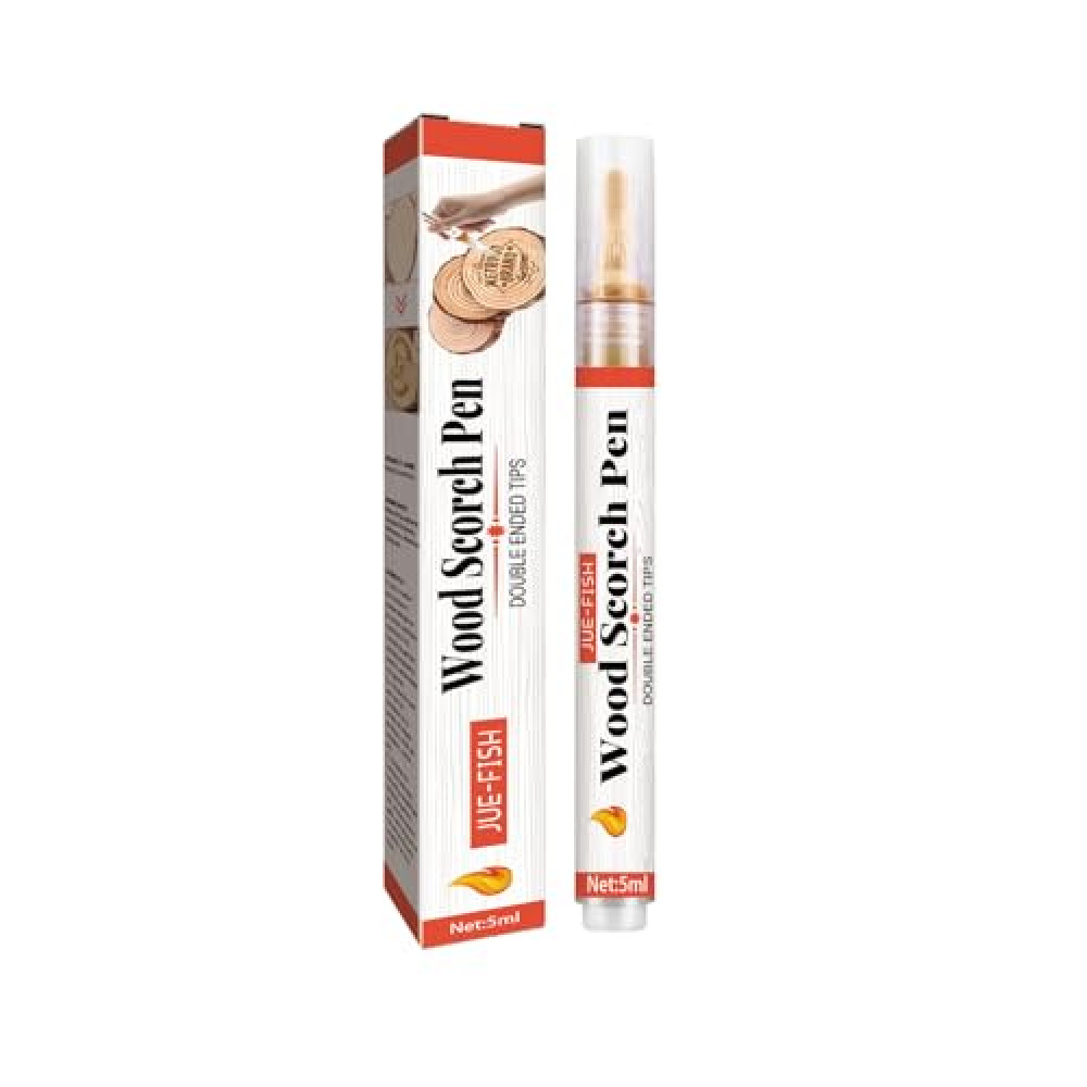 Wood Burning Pen Wood Scorch Pen for Crafting & Stencil Wood Burning Chemical Wood Burned Marker Pen for DIY Projects