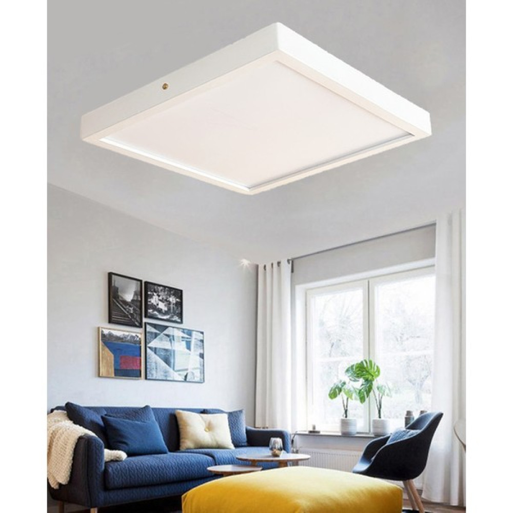 Wood Design World Ahşap Beyaz Çerçeveli Tavan LED Aydınlatma Avize - 1'li Avize Fiyatı