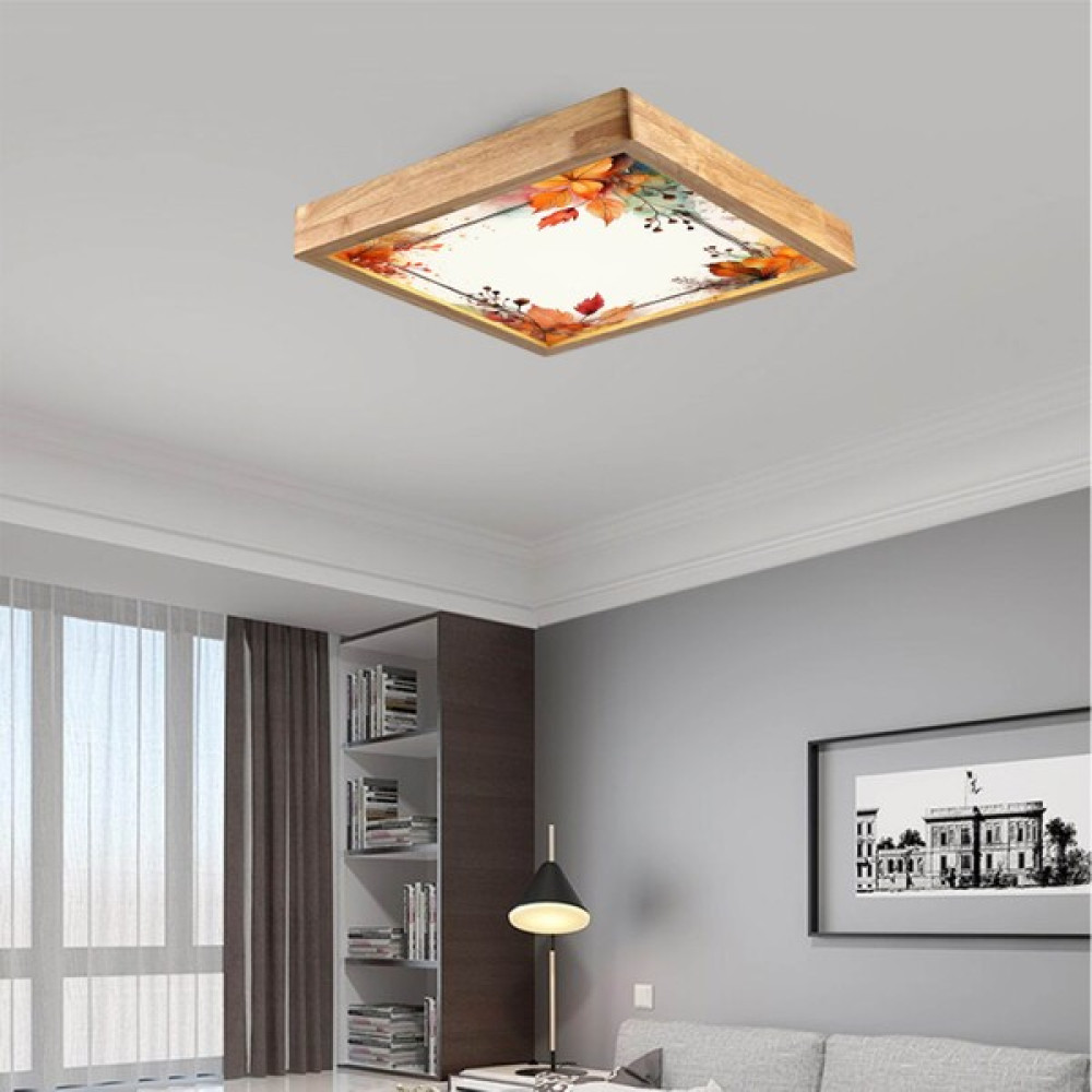 Wood Design World Ahşap Çerçeve Tavan LED Avize ( Yeni ) - günışığı Avize Fiyatı