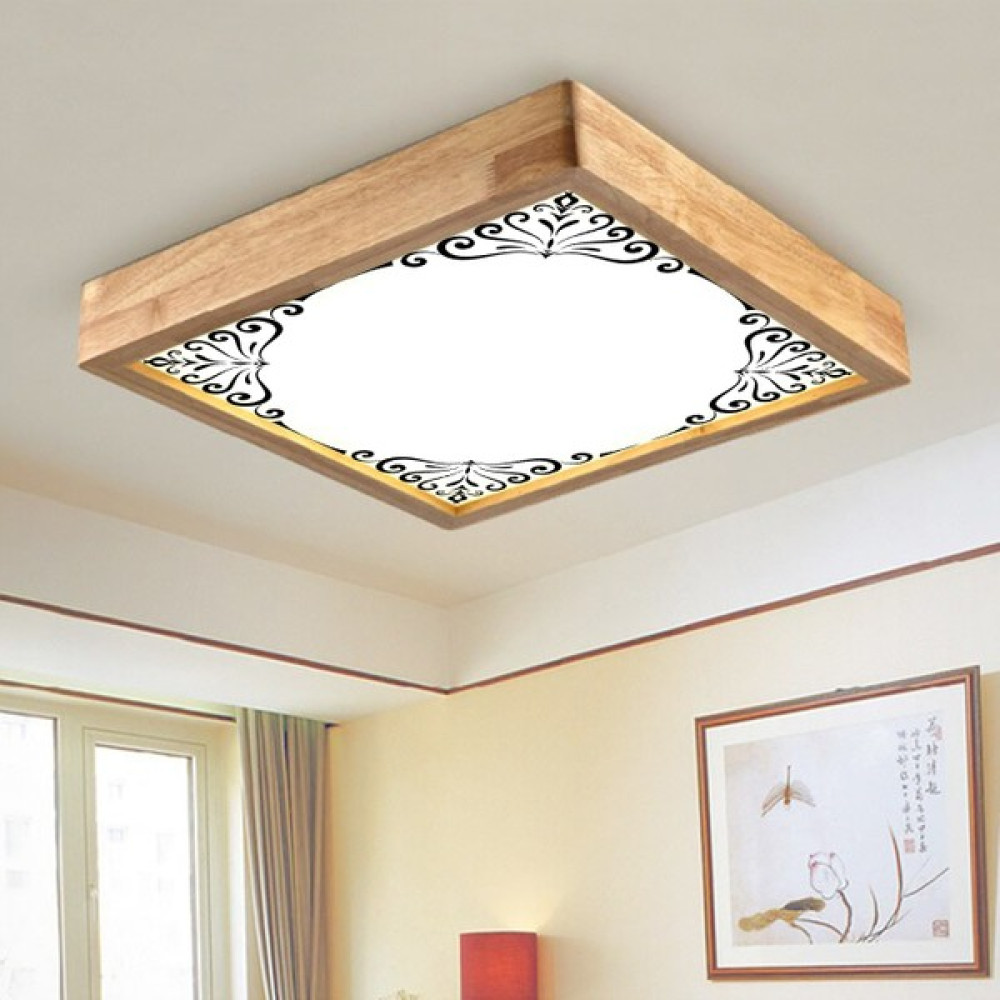 Wood Design World Ahşap Çerçeve Tavan LED Aydınlatma - 1'li Avize Fiyatı