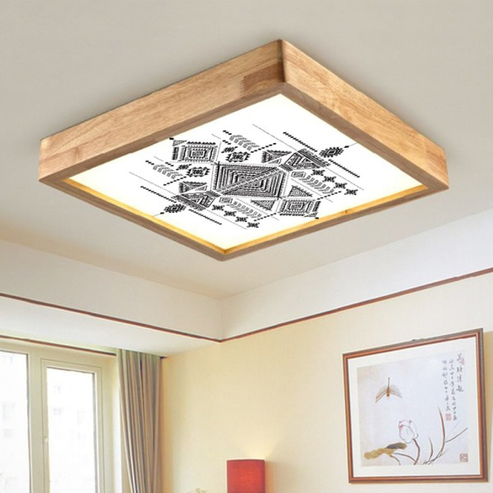 Wood Design World Ahşap Çerçeve Tavan LED Aydınlatma Avize - 1'li Avize Fiyatı