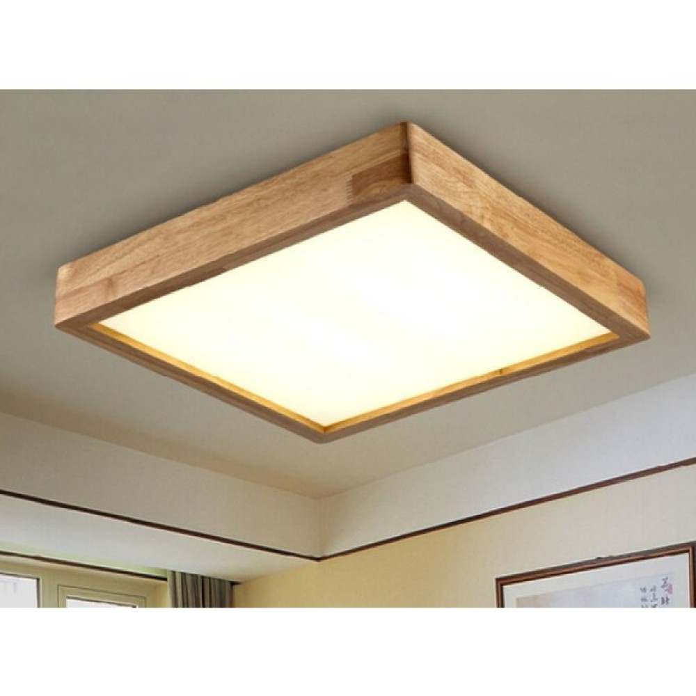 Wood Design World Ahşap Çerçeve Tavan LED Aydınlatma Avize - 1'li - Günışığı Avize Fiyatı