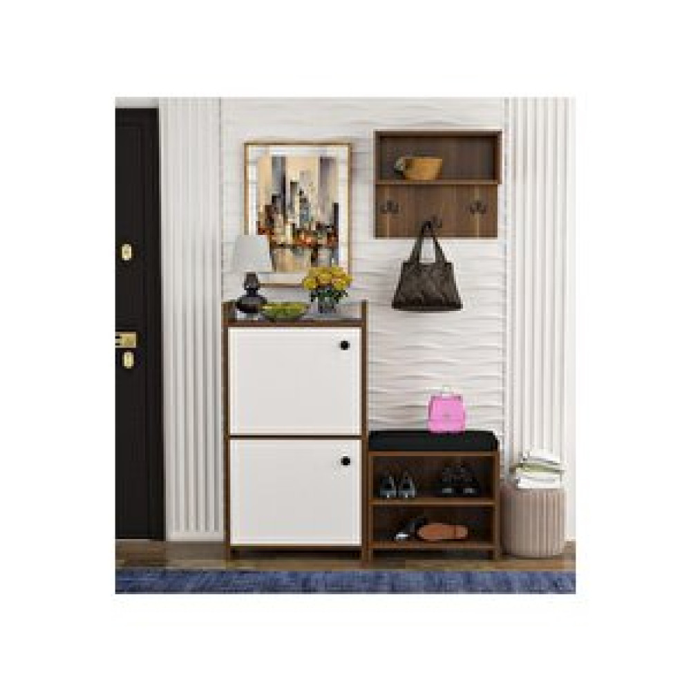 Wood House Nare Beyaz-ceviz Banyo Aksesuarları Fiyatı