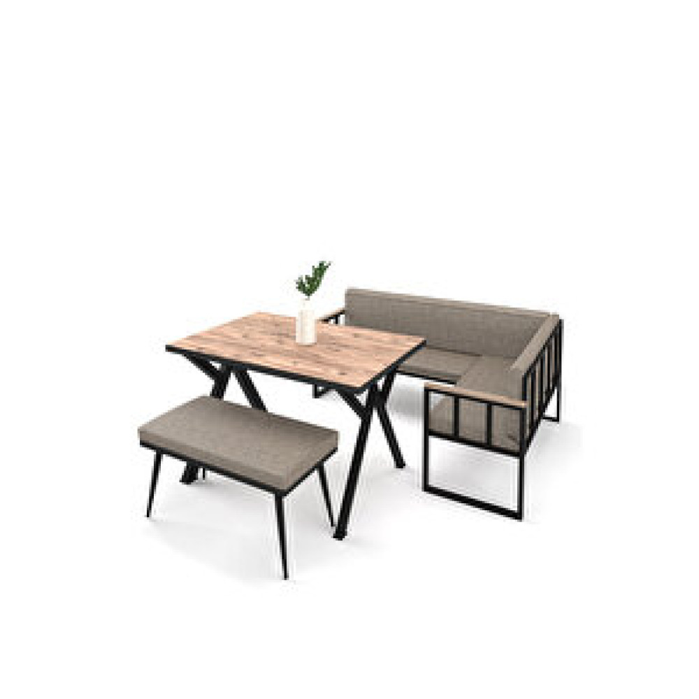 Wood House Polen Mutfak Köşesi Takımı Minderli Kahve Yemek & Mutfak Masası Fiyatı