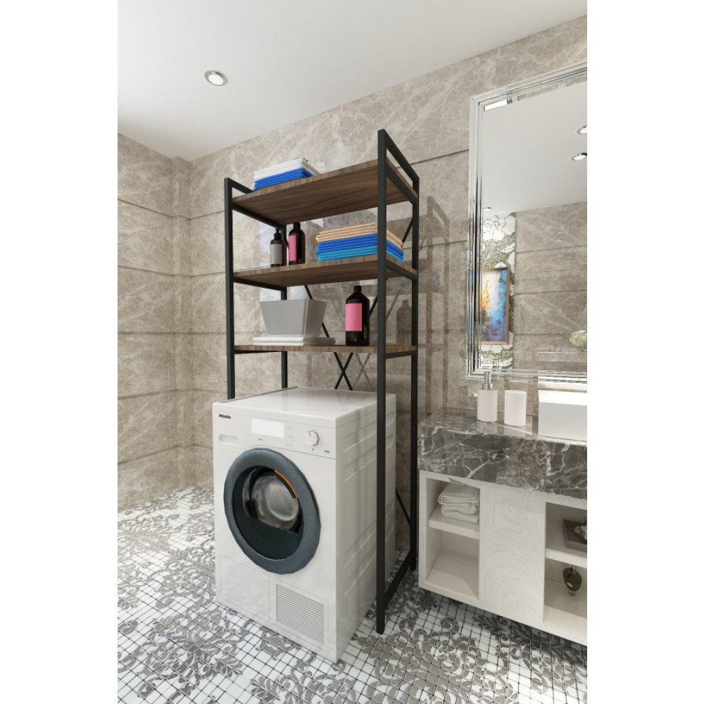 Wood House Sıla Camasır Makınası Duzenleyıcısı-Cevız Banyo Dolabı / Mobilyası Fiyatı