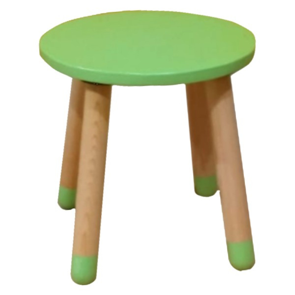 Wood & Joy Woodnjoy Renkli Tabure - Açık Yeşil Bebek Odası Tekstili Fiyatı