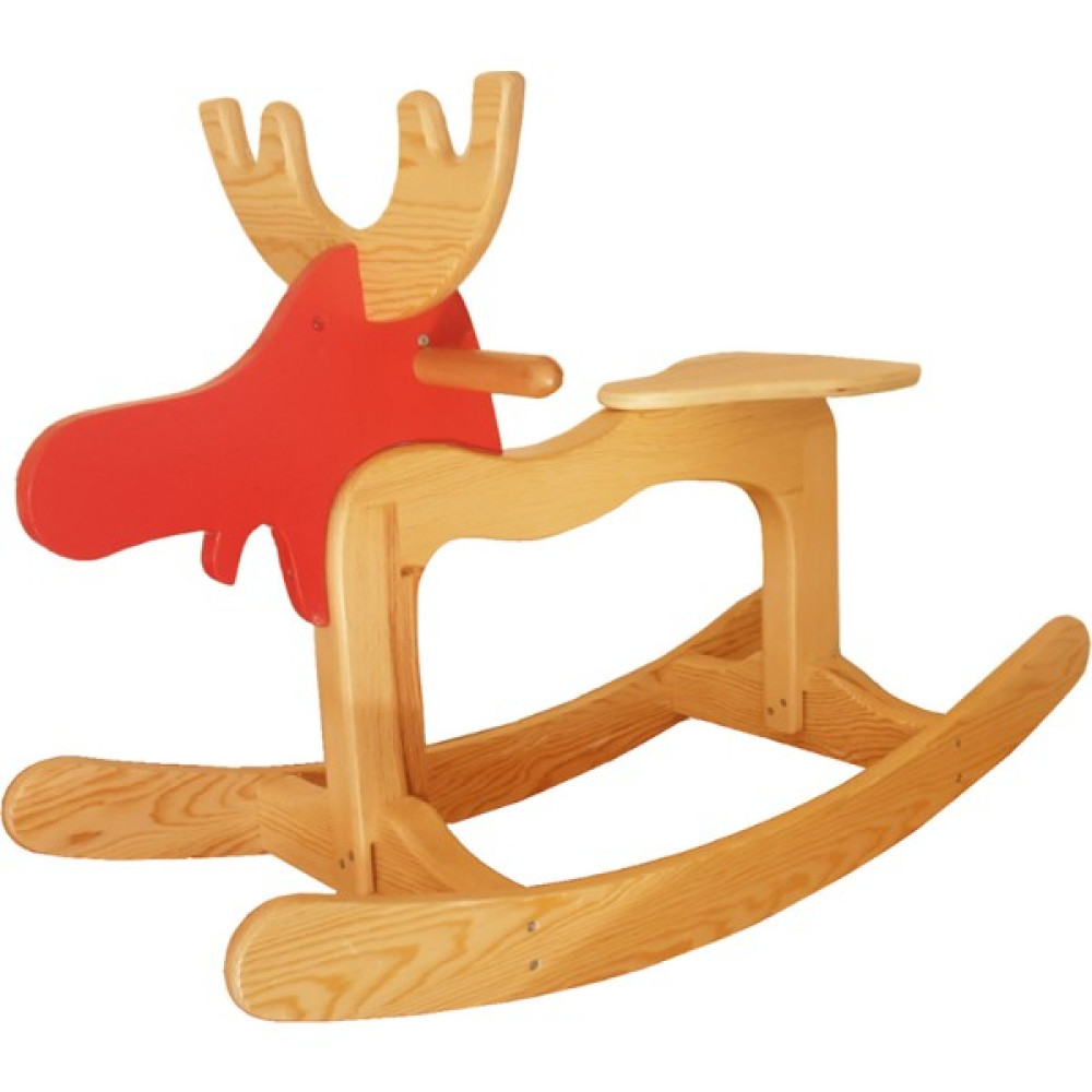 Wood & Joy Woodnjoy Sallanan Geyik - Kırmızı Bebek Oyuncakları Fiyatı