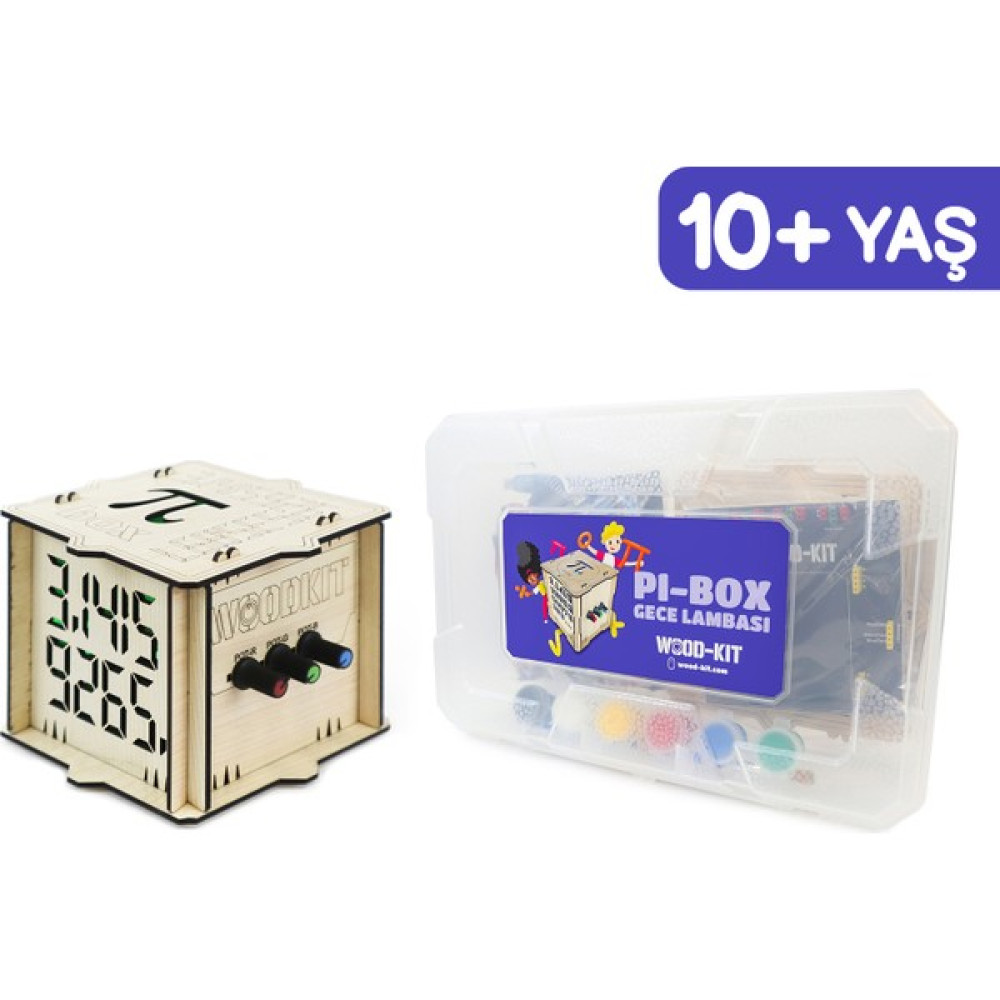 Wood-Kit STEM Robotik Kodlama DIY Mucit Seti - Pi Box Gece Lambası Eğitici Oyuncak Fiyatı