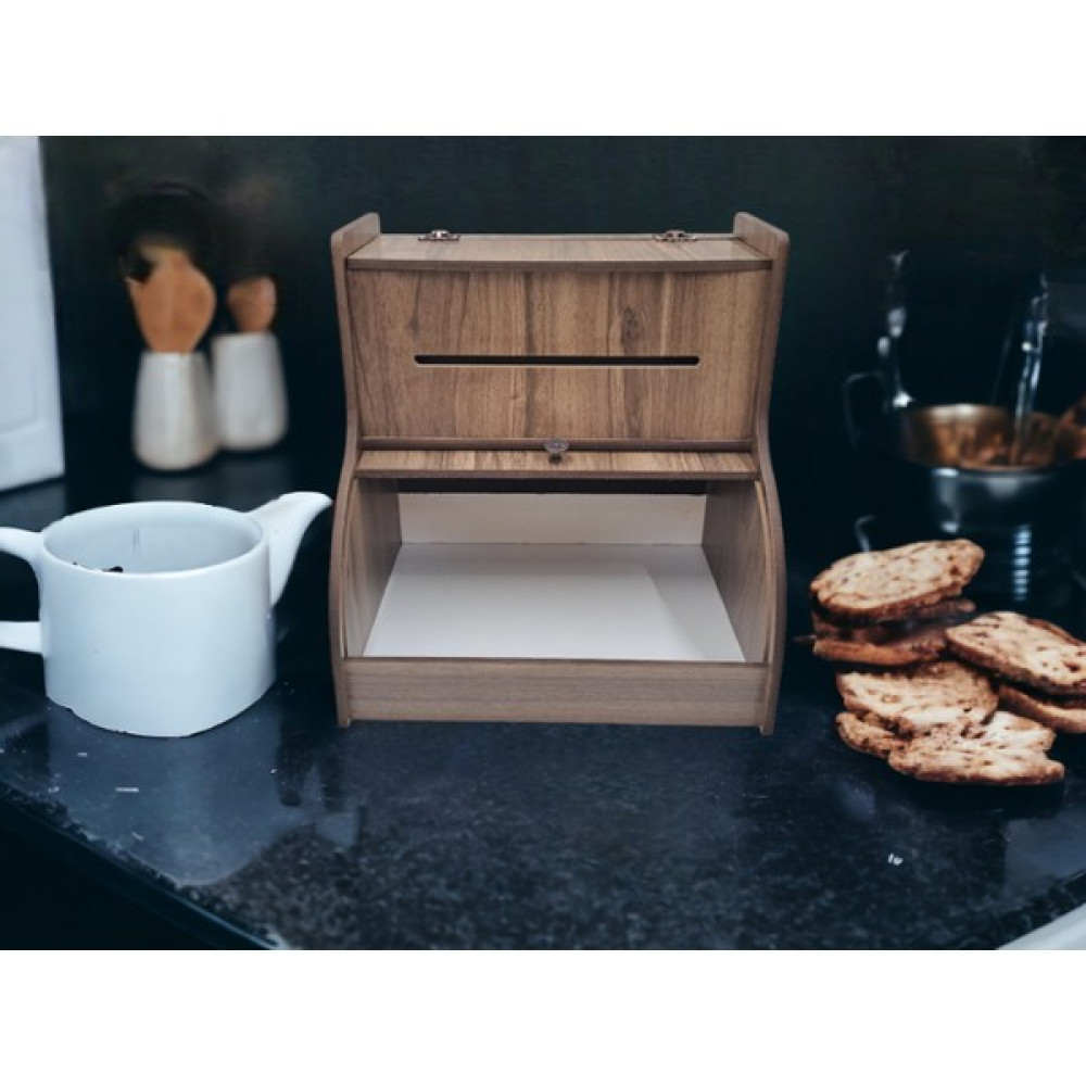 Wood Luck Ahşap Havlu Peçetelik , Saklama Gözlü , Üst Raflı Sürgü Kapak Ekmeklik Haliç Mutfak Dolabı / Mobilyası Fiyatı