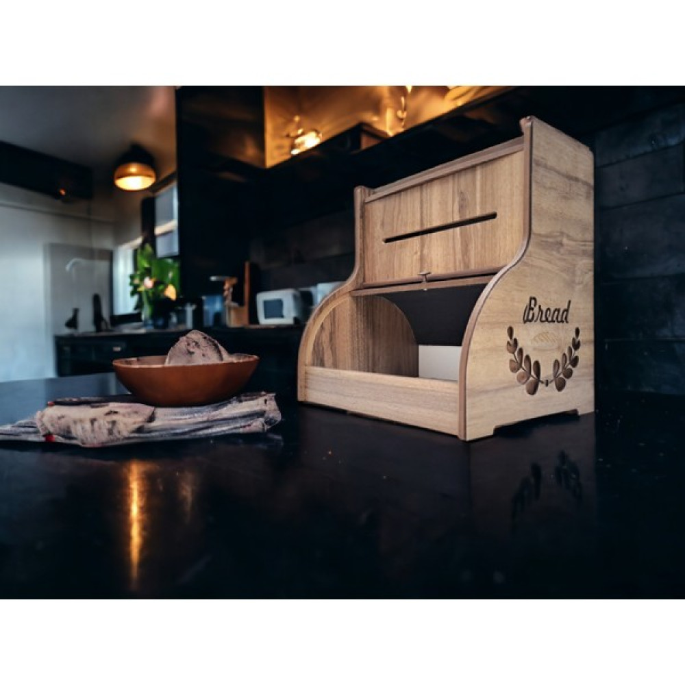 Wood Luck Ahşap Havlu Peçetelik , Saklama Gözlü , Üst Raflı Sürgü Kapak Ekmeklik Haliç - Haliç Desen Mutfak Dolabı / Mobilyası Fiyatı